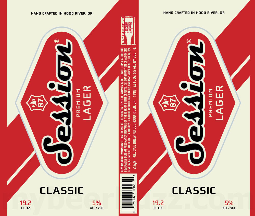 2025 Full Sail Session Lager 19.2-oz Cans