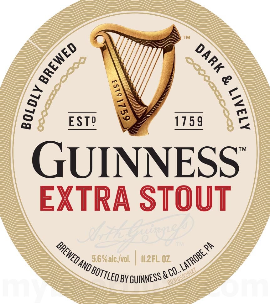 2025 Guinness Extra Stout 11.2oz Bottles