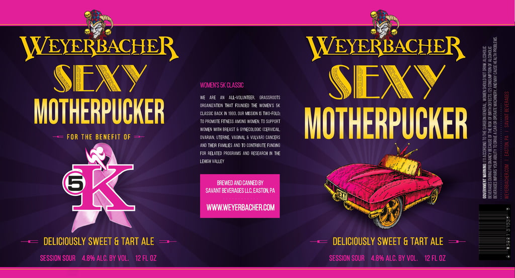 Weyerbacher Adding Sexy Motherpucker Bottles & Cans 8 2026 Weyerbacher Sexy Motherpucker 12-oz Cans