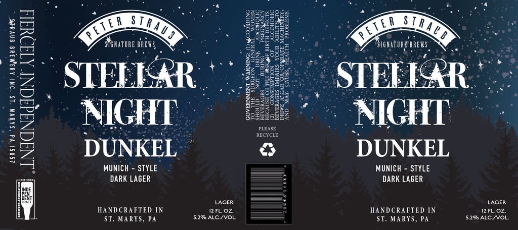 2025 Straub Brewery Peter Straub Stellar Night Dunkel 12-oz Cans