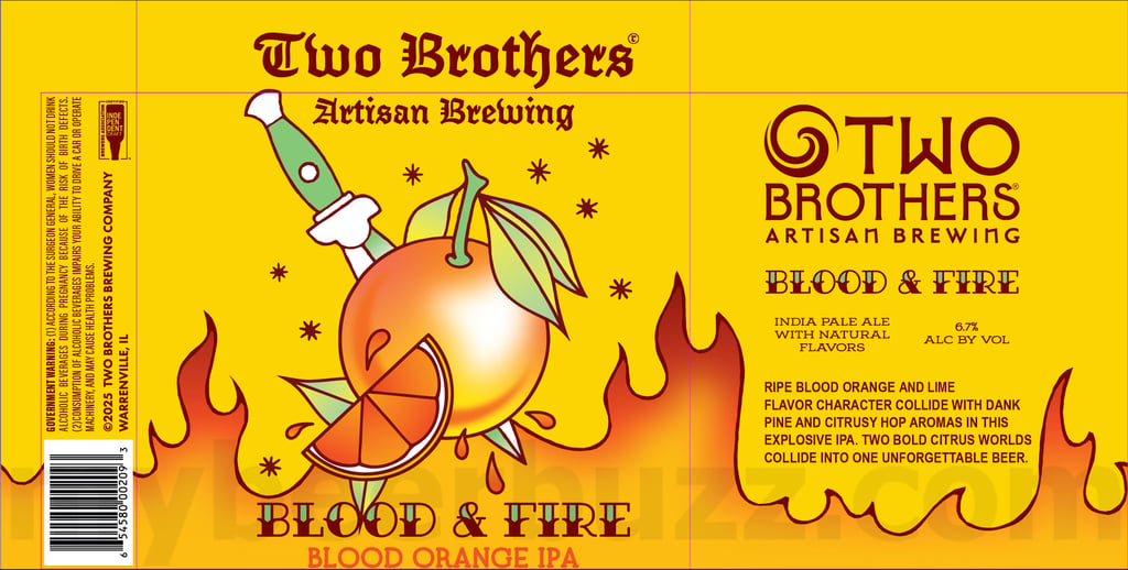 2025 Two Brother Blood & Orange 12oz Cans