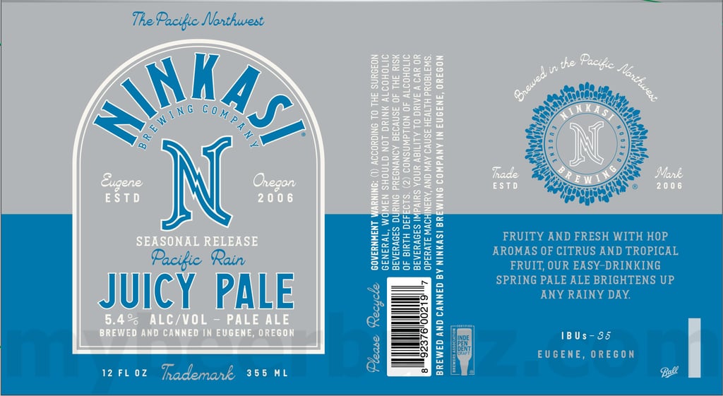 2025 Ninkasi Pacific Rim 12oz Cans.