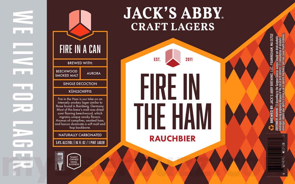 2025 Jack's Abby Fire In The Ham 16oz Cans.