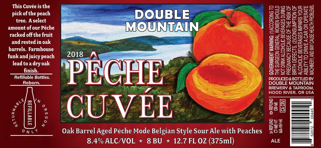 2025 DOuble Mountain Pêche Cuvee 12.7oz Bottles
