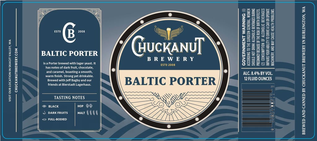 2025 Chuckanut Brewery Baltic Porter 12oz Cans