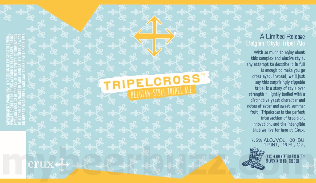 2025 Crux Fermentation Project Tripelcross 16oz cans