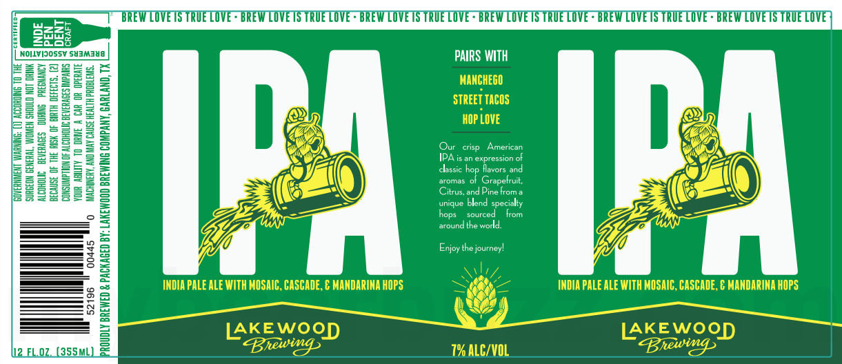 2026 Lakewood IPA 12-oz Cans