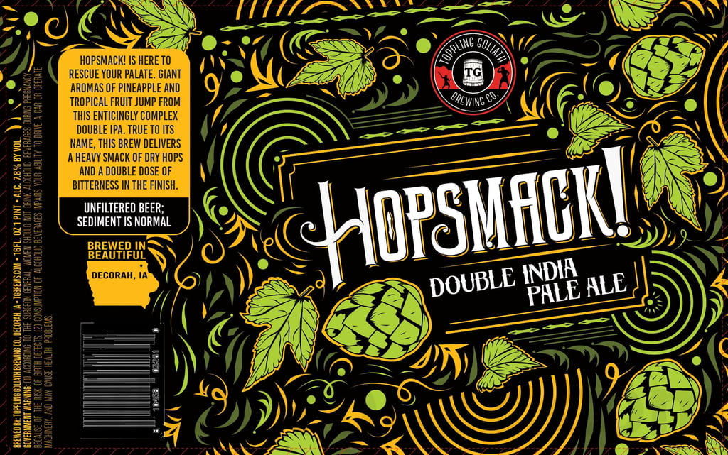 2025 Toppling Goliath Hopsmack! 16oz Cans