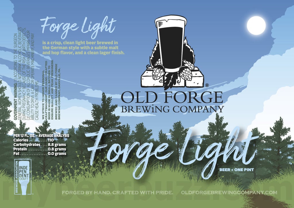 2025 Old Forge Brewing Forge Light 16oz Cans.