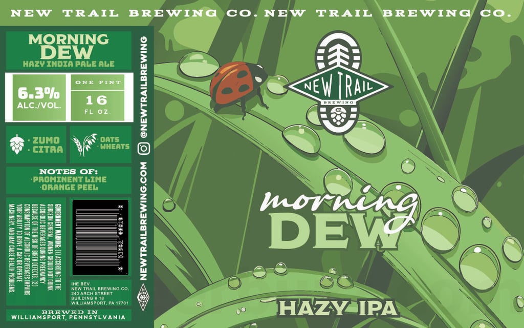 2026 New Trail Morning Dew 16-oz Cans