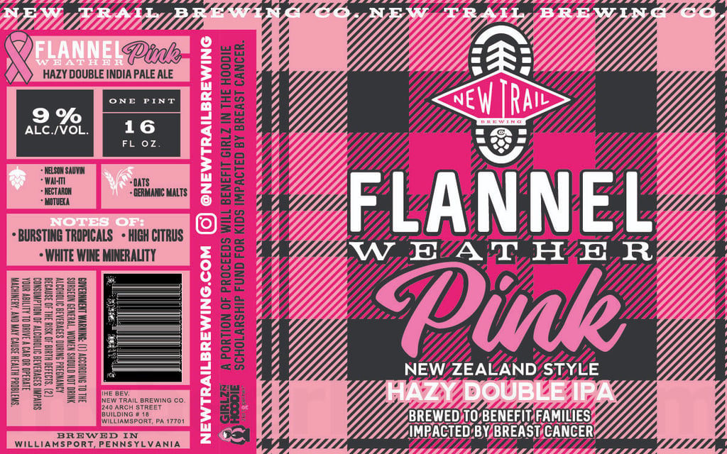 2025 New Trail Flannel Weather Pink 16oz Cans