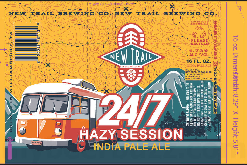 2025 New Trail brewing 24/7 16-oz Cans