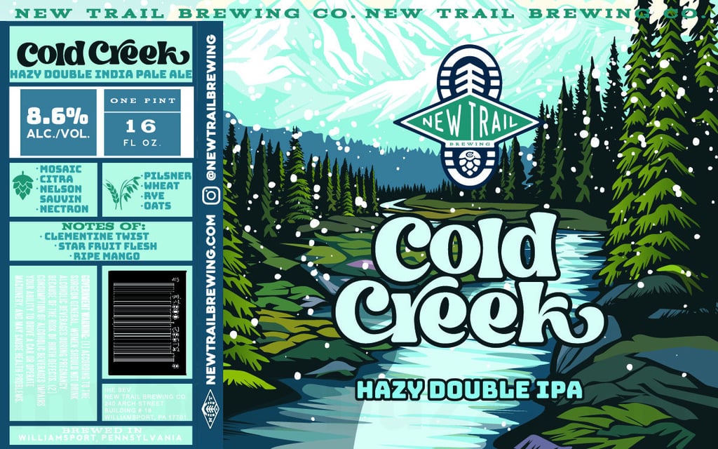 2025 New Trail Brewing COld Creek 16-oz Cans