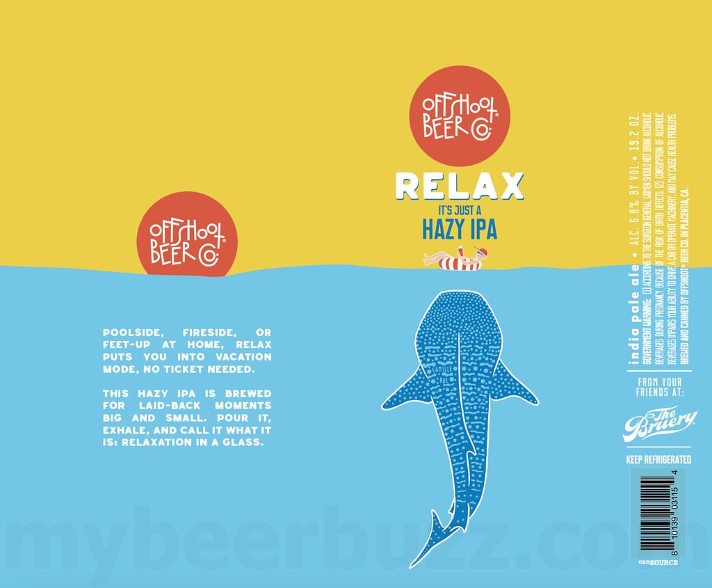 2025 Offshoot Beer Relax Its Just A Hazy IPA 16-oz Cans
