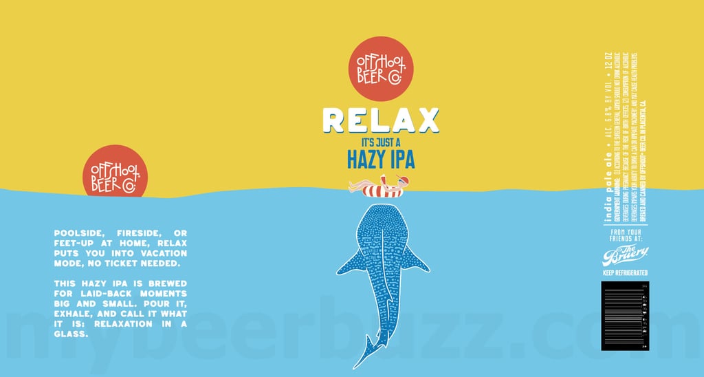2026 Offshoot Beer Relax It's Just A Hazy IPA 12-oz Cans
