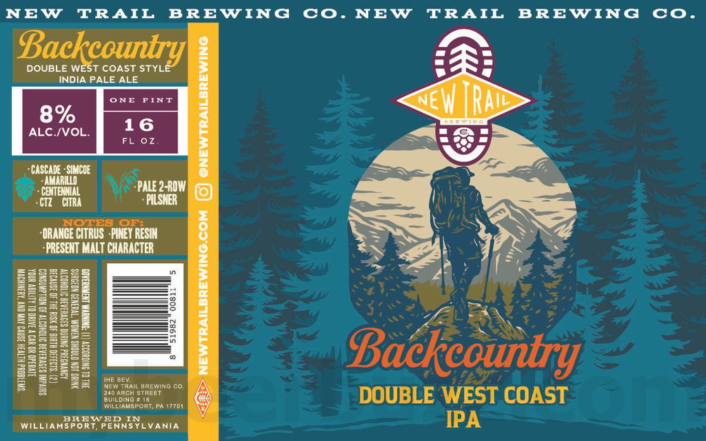2025 New Trail Backcountry 16oz Cans