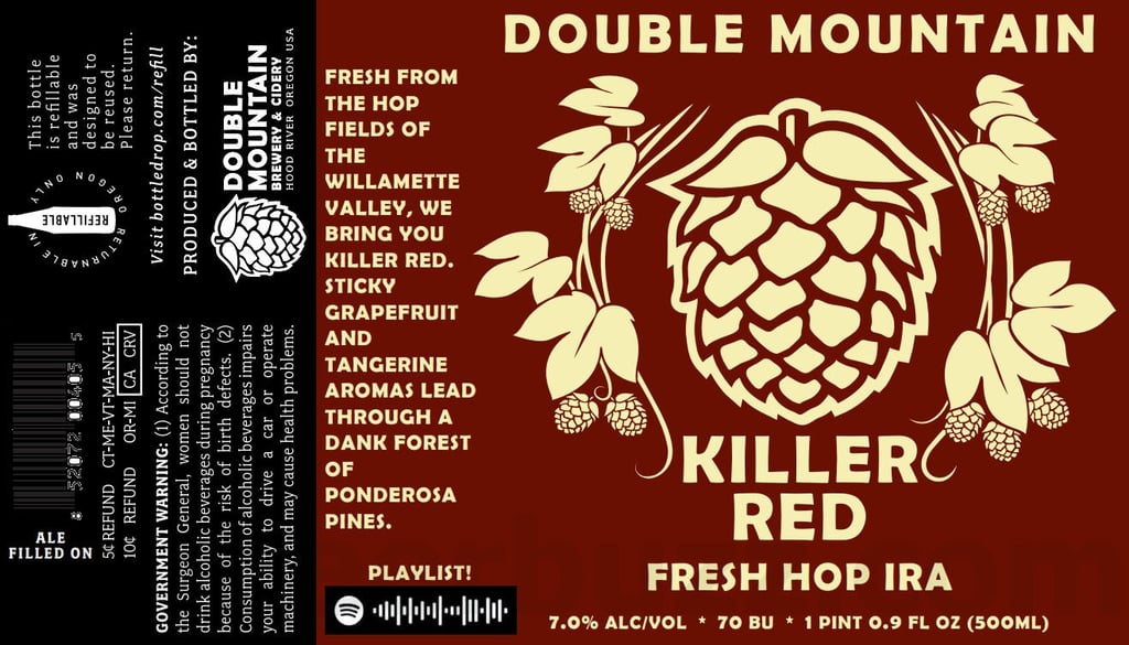 2025 Double Mountain Killer Red 500ml Bottles