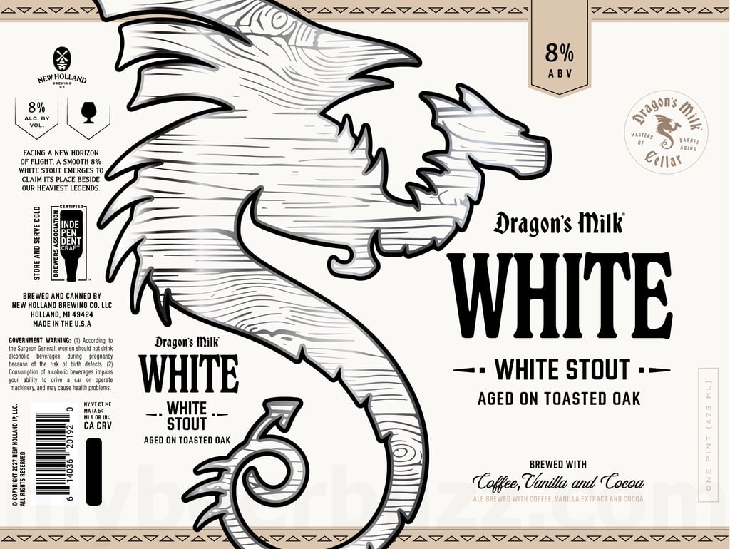 New Holland Adding Dragon’s Milk White Stout Cans 7 2026 New Holland Dragon's Milk White Stout 16-oz Cans