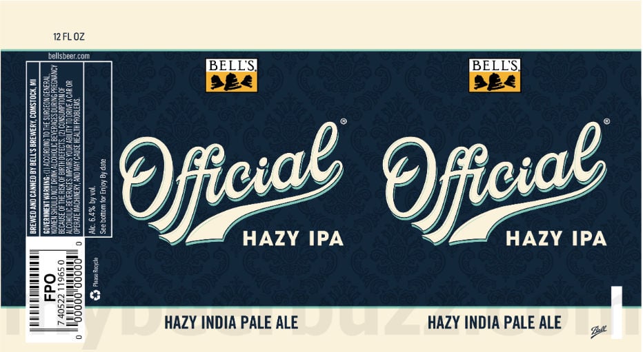 2025 Bell's Official hazy IPA 12oz Cans