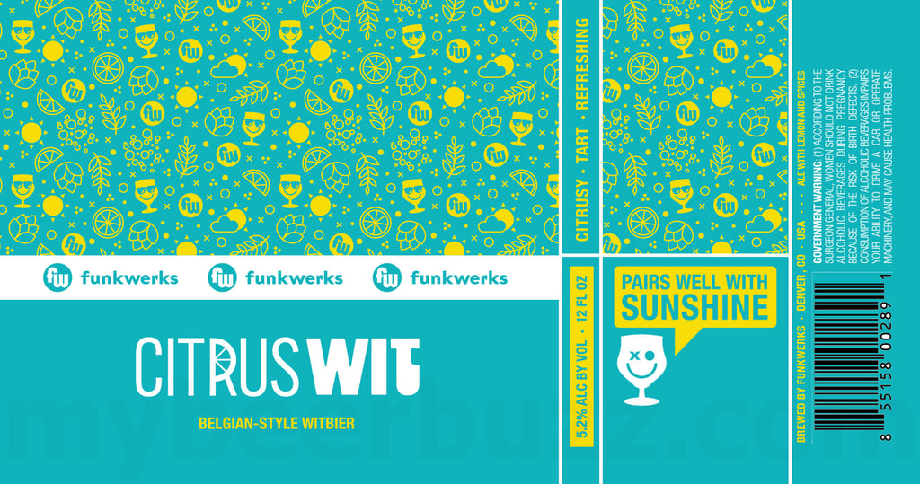2026 Funkwerks Citrus Wit 12-oz Cans