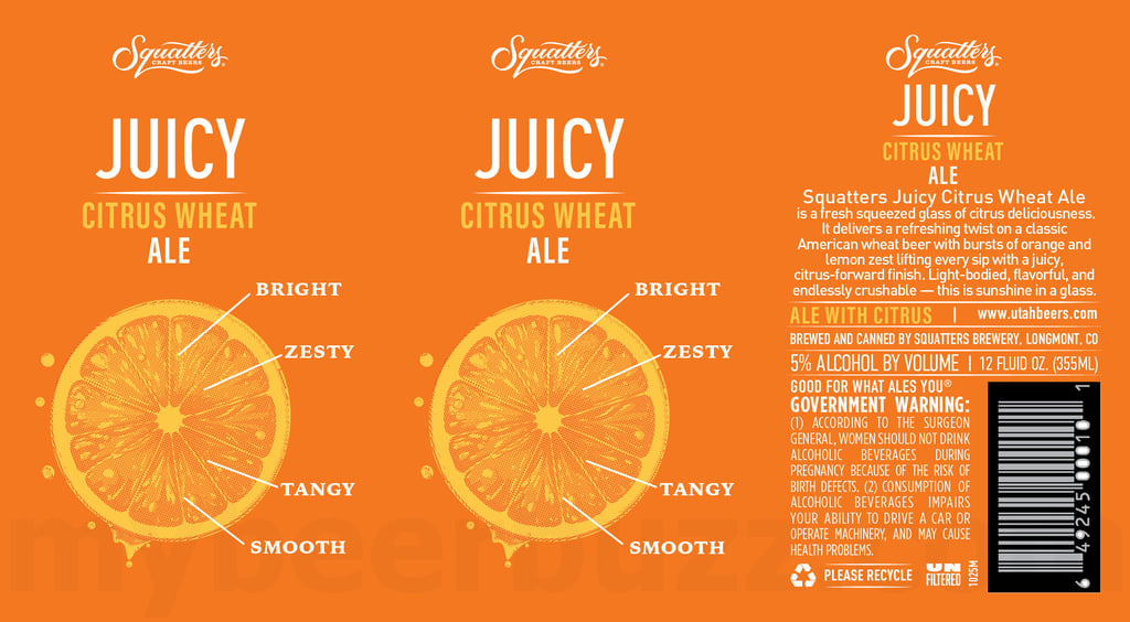 2025 Squatters Juicy Citrus Wheat Ale