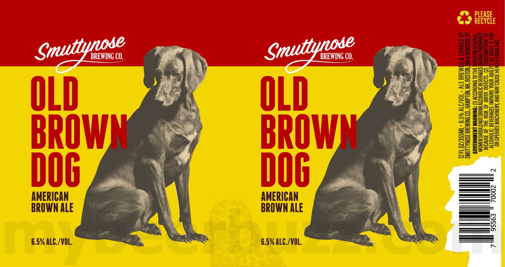 2025 Smuttynose Old Brown Dog 12oz Cans.