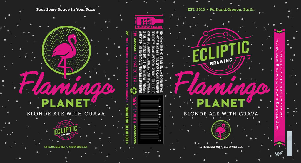 2025 Ecliptic Flamingo Planet 12oz Cans