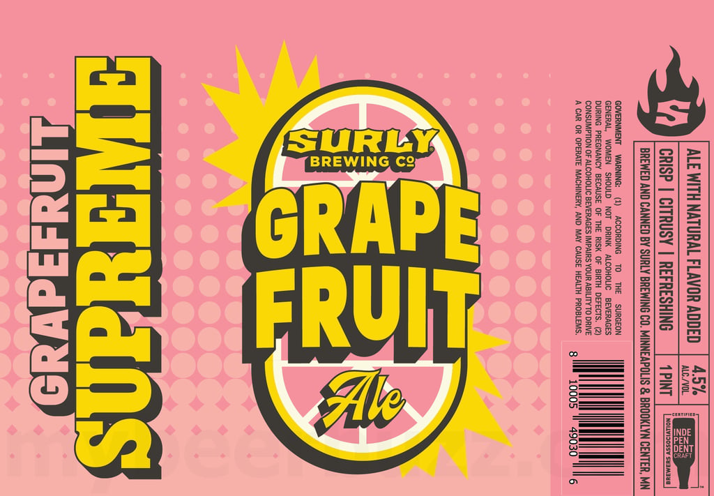 2025 Surly Brewing Grapefruit Supreme 16-oz Cans