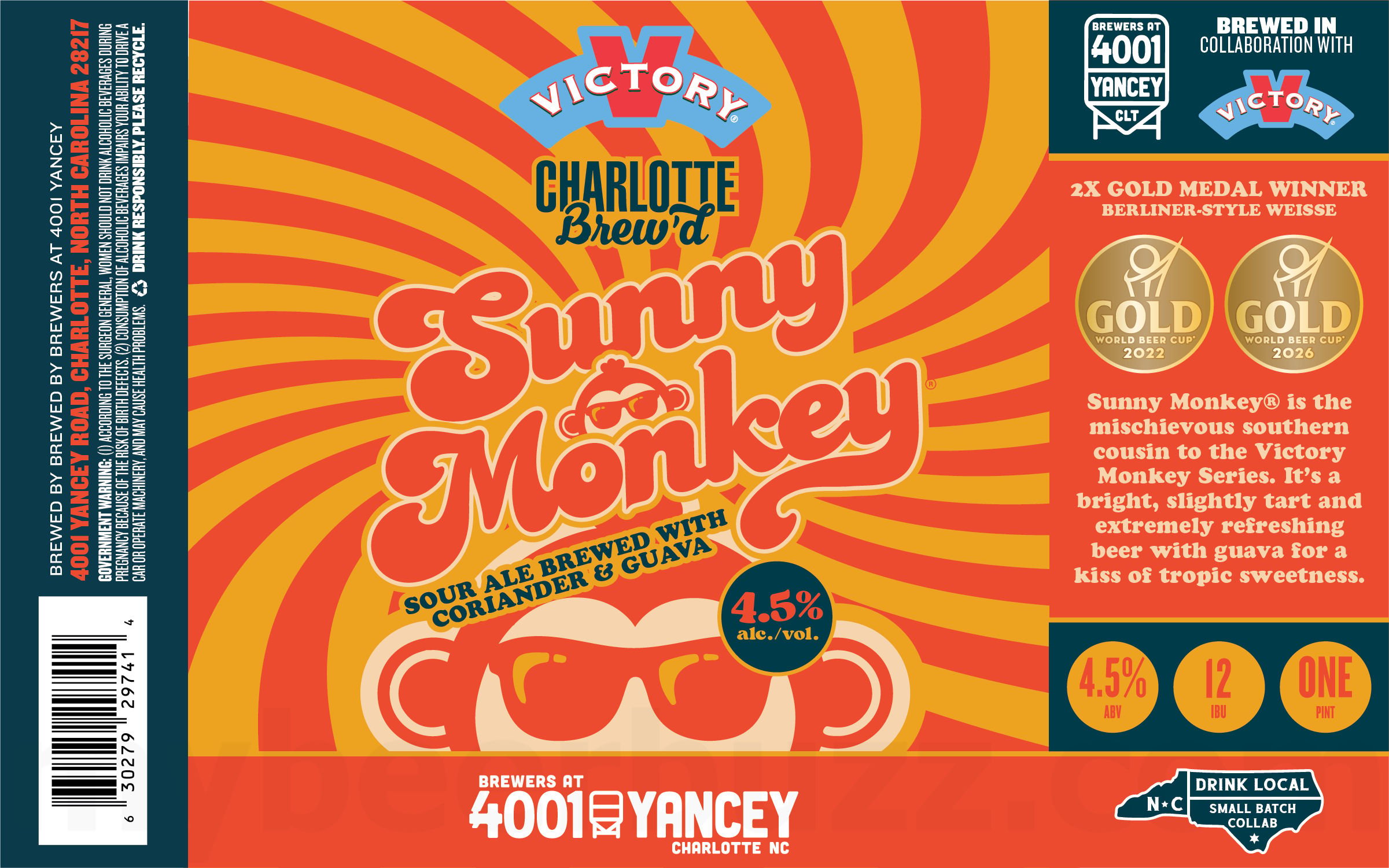 2026 Victory Sunny Monkey 16-oz Cans