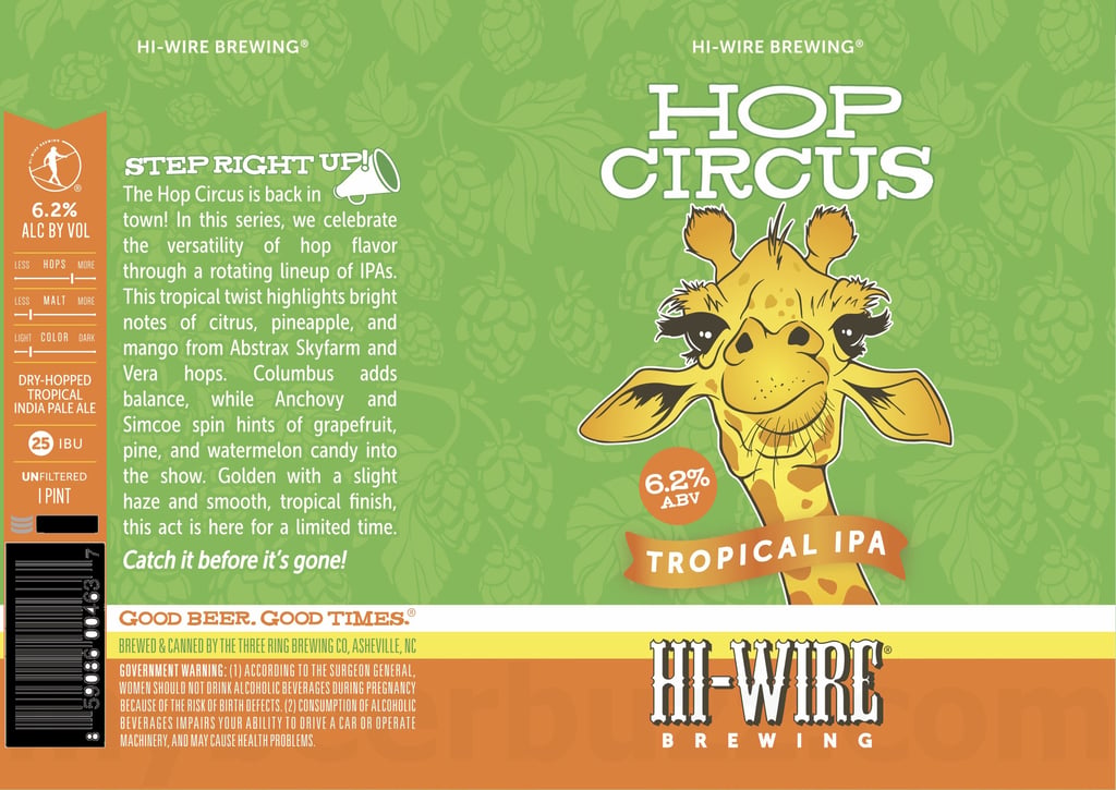 2025 Hi-Wire Brewing Hop Circus 16-oz Cans