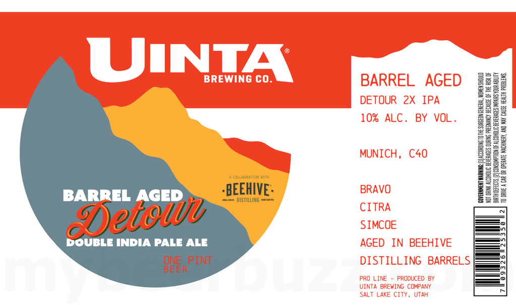 2025 Barrel Aged Detour DIPA 16-oz Cans