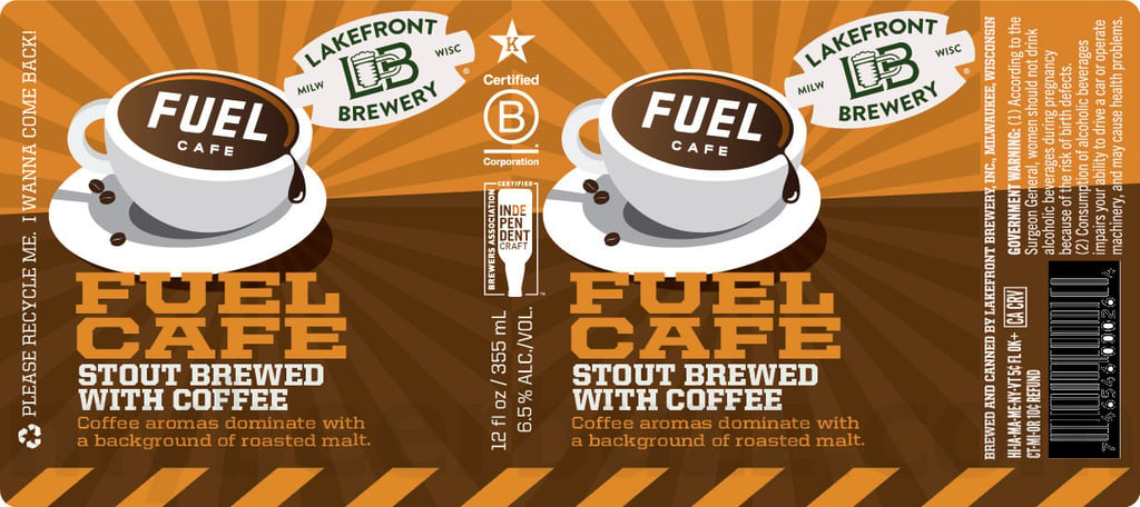 2025 Lakefront Fuel Cafe 12oz Cans.