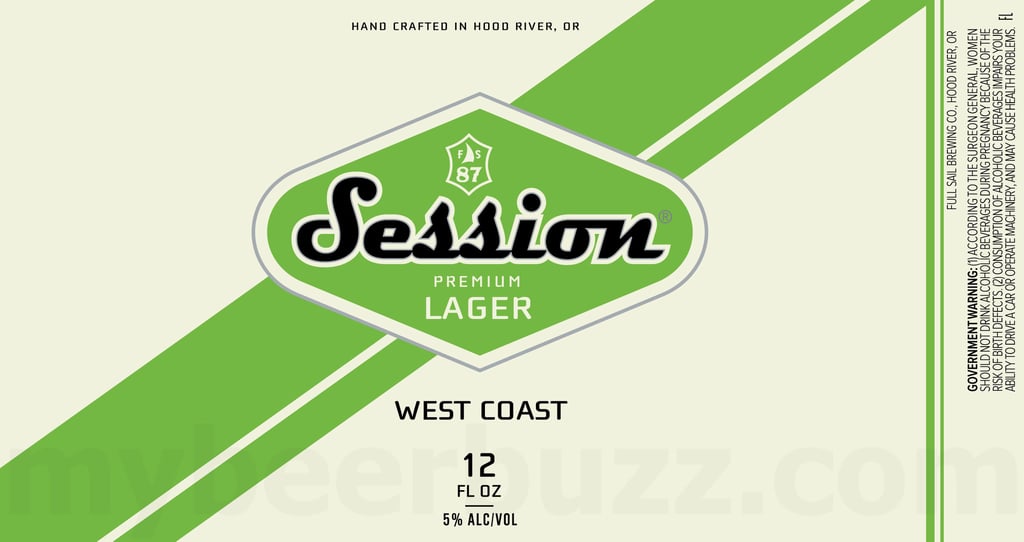 2025 Full Sail Session West Coast Lager 12-oz Cans