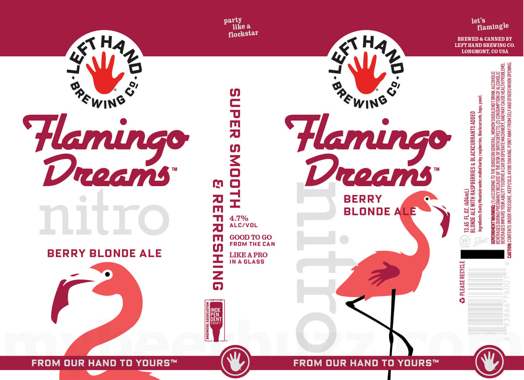 2025 Left Hand brewing Flamingo Dreams Nitro 13.65-oz Cans