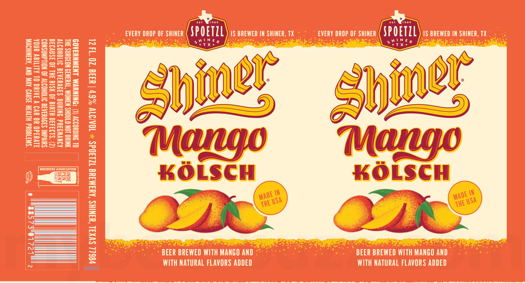 2025 Shiner Mango Kölsch 12oz Cans