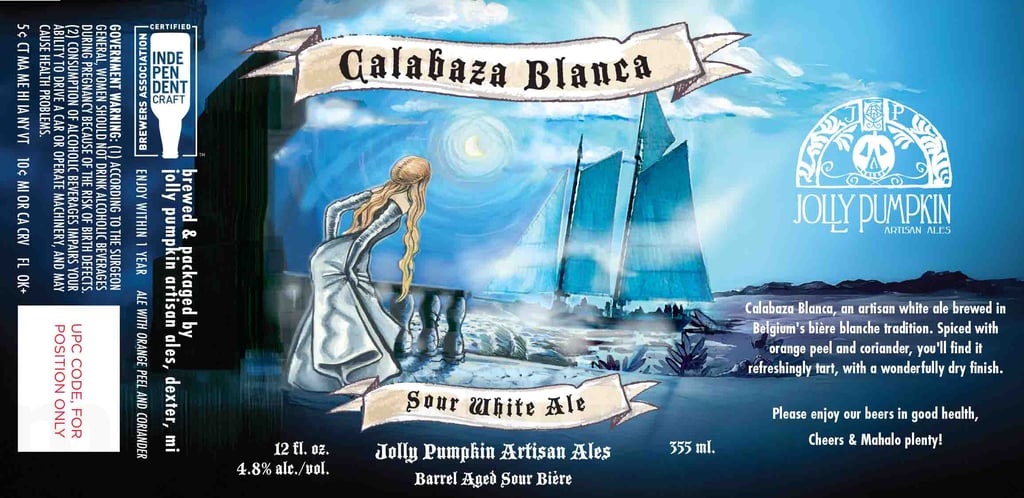 2026 Jolly Pumpkin Calabaza Blanca 12-oz Cans