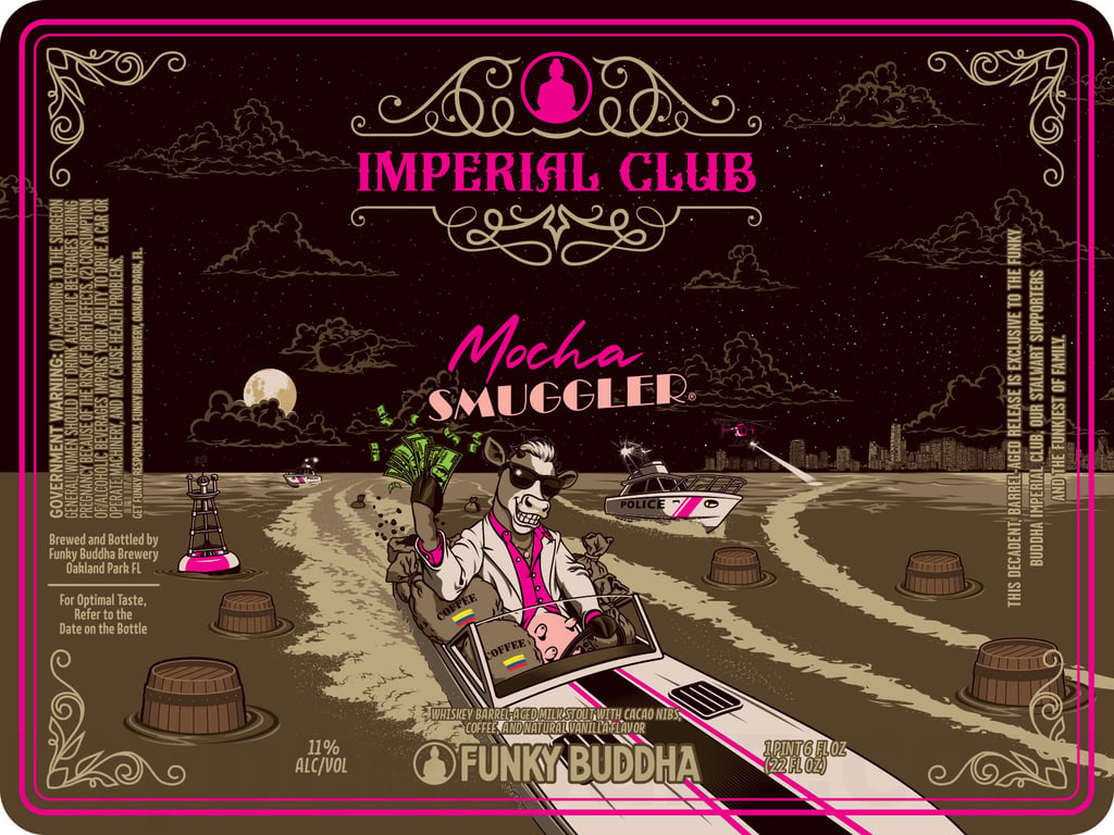 2026 Funky Buddha Imperial Club Mocha Smuggler 22-oz Bottles