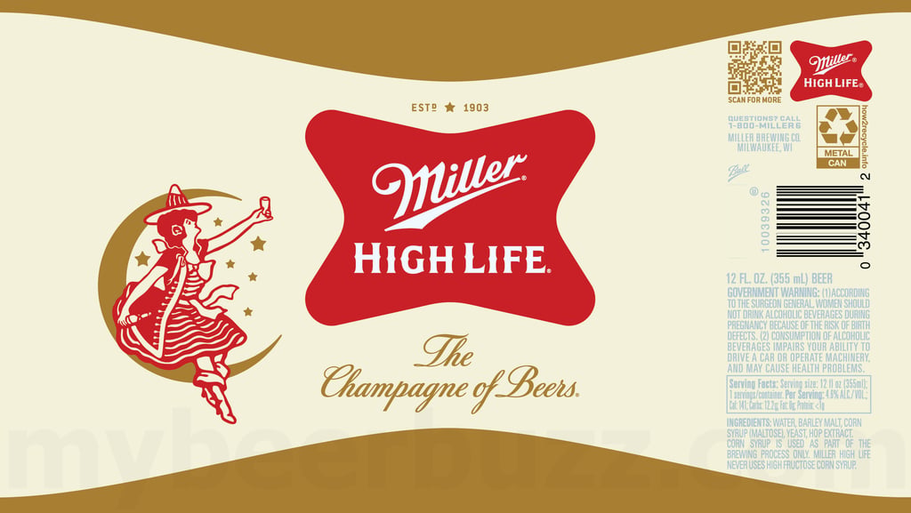 2025 Miller High Life 12-oz Cans