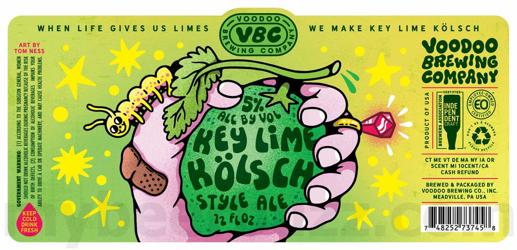 2025 Voodoo Brewing Key Lime Kolsch 12oz cans