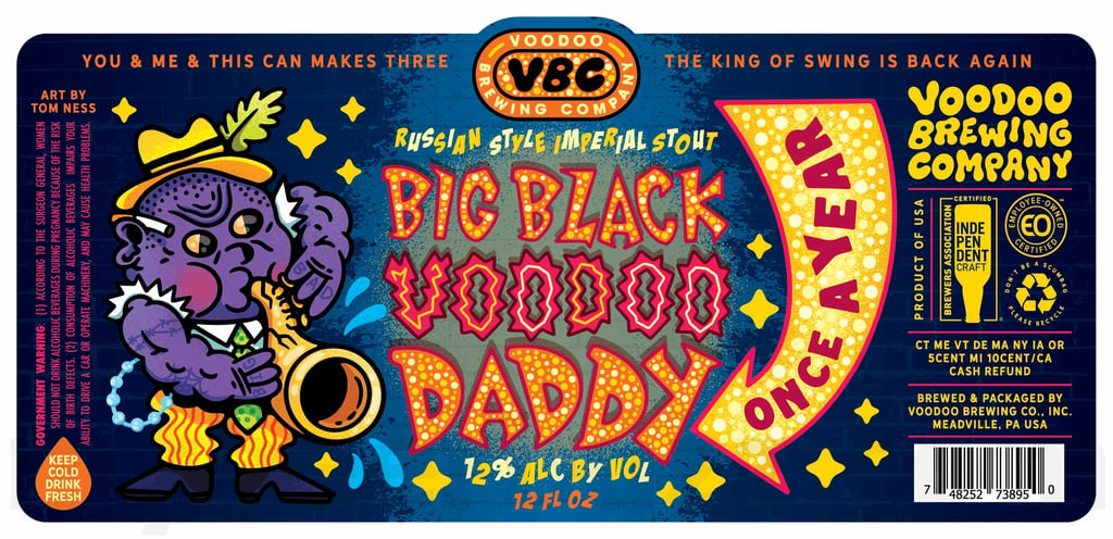 2025 Voodoo Brewing Big Black Voodoo Daddy 12-oz Cans