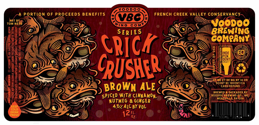 2026 Voodoo Brewing Crick Crusher Brown Ale 12-oz Cans
