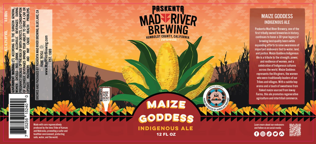 2026 Paskenta Mad River Brewing Maize Goddess 12-oz Cans