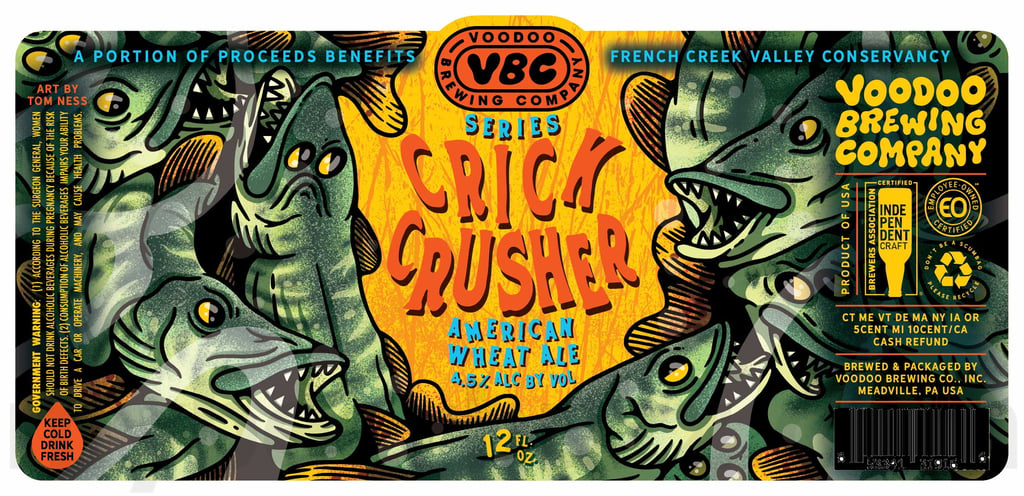 2025 Voodoo Brewing Crick Crusher 12oz cans.