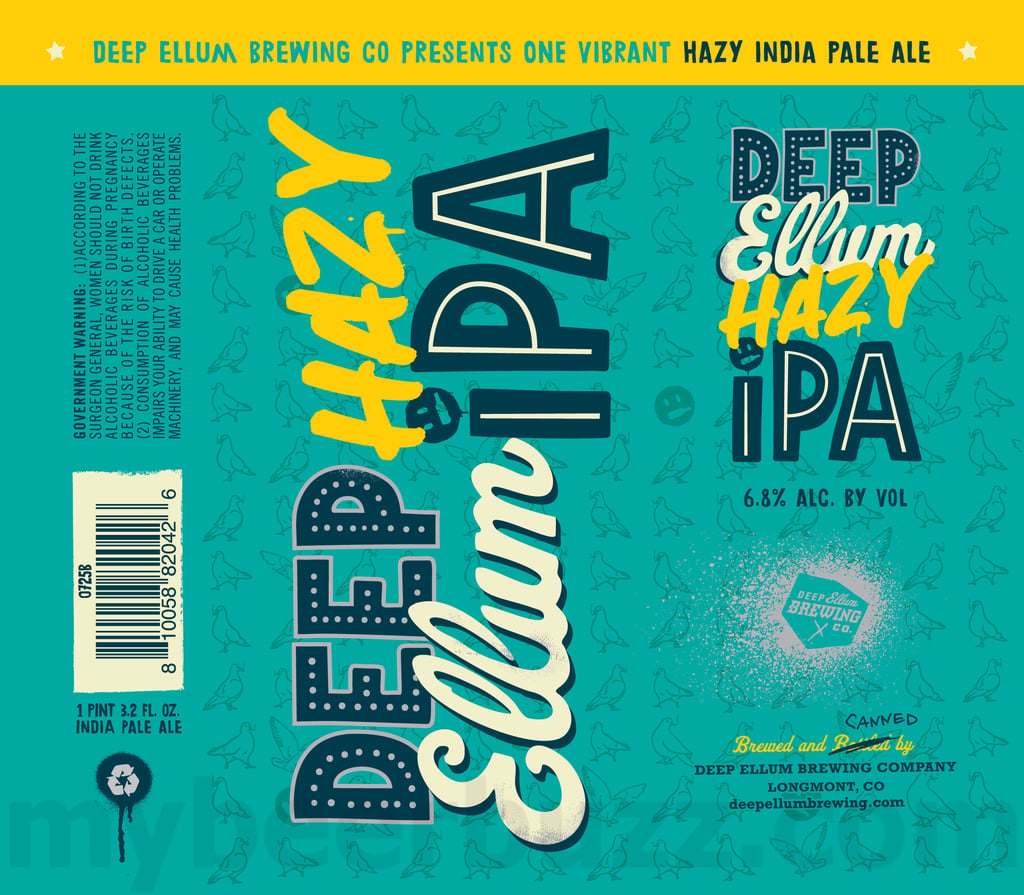 2925 Deep Ellum Hazy IPA 19.2oz Cans