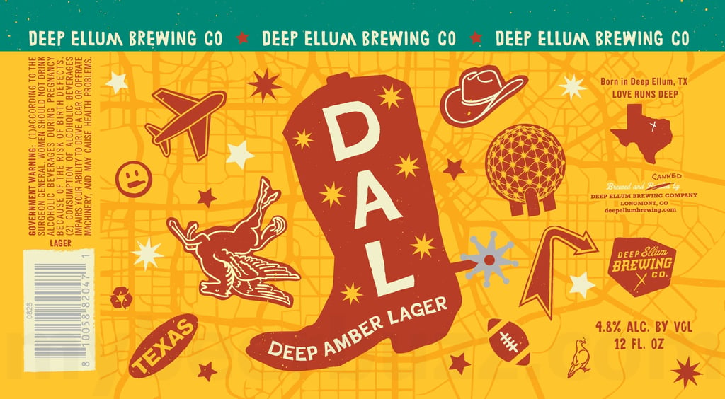 Deep Ellum Adding Cadillac Bandito Beer With Sea Salt, IPA. Hop Seeker & Lime and Blind Berry, Blind Pickle, Blind Peach, Blind Lime Hard Seltzer / Play Date / Dallas Blonde / Hazy IPA / Churro Bandito / Mayhem / DAL 13 2026 Deep Ellum DAL 12-oz Cans