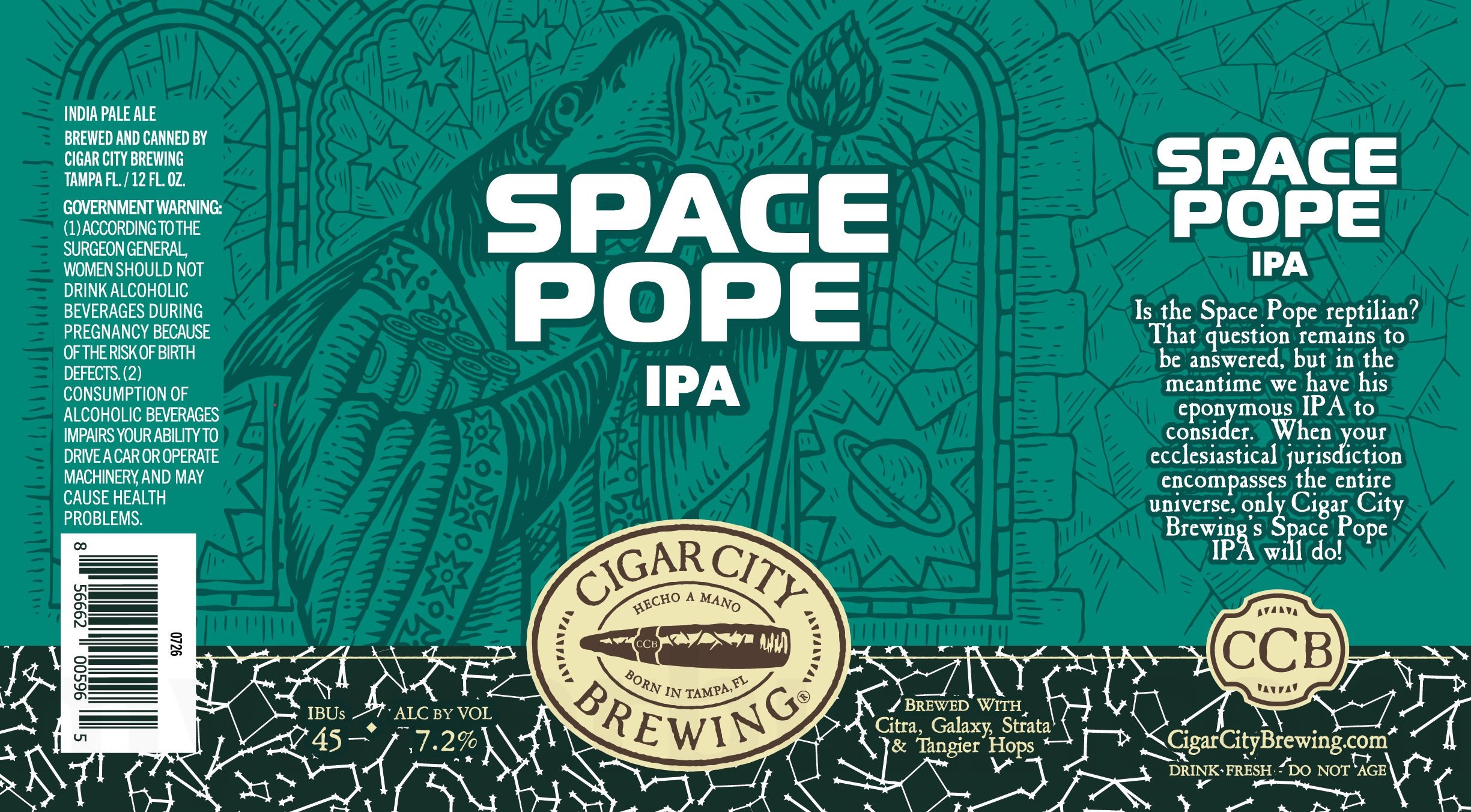 Cigar City Fair Exchange Wheat Ale Coming To Cans / Space Pope 8 2026 Cigar City Space Pope 12-oz Cans