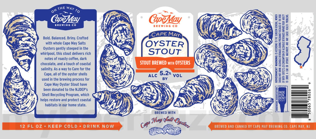 2025 Cape May Oyster Stout 12oz Cans