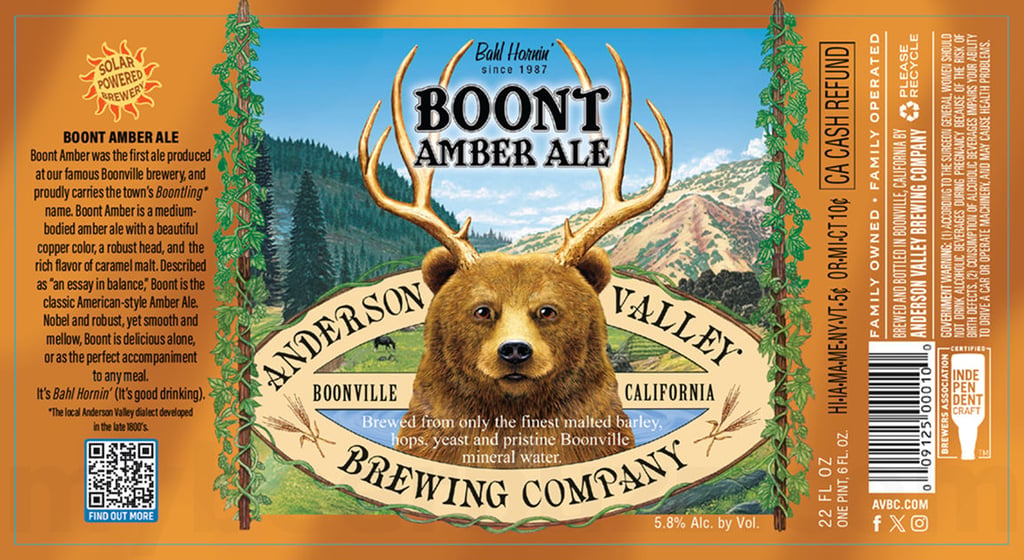 2026 Anderson Valley Boont Amber Ale 22-oz Bottles