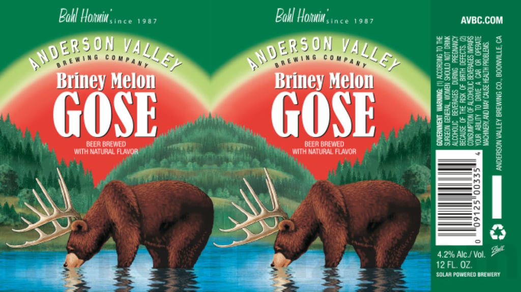 2025 Anderson Valley Briney Melon Gose 12oz cans