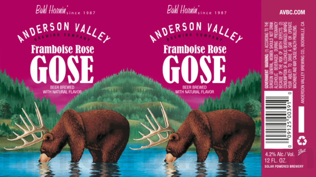 2025 Anderson Valley Framboise Rose Gose 12oz Cans